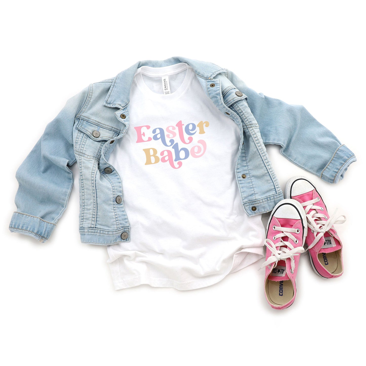 Easter Babe Colorful | Youth Short Sleeve Crew Neck