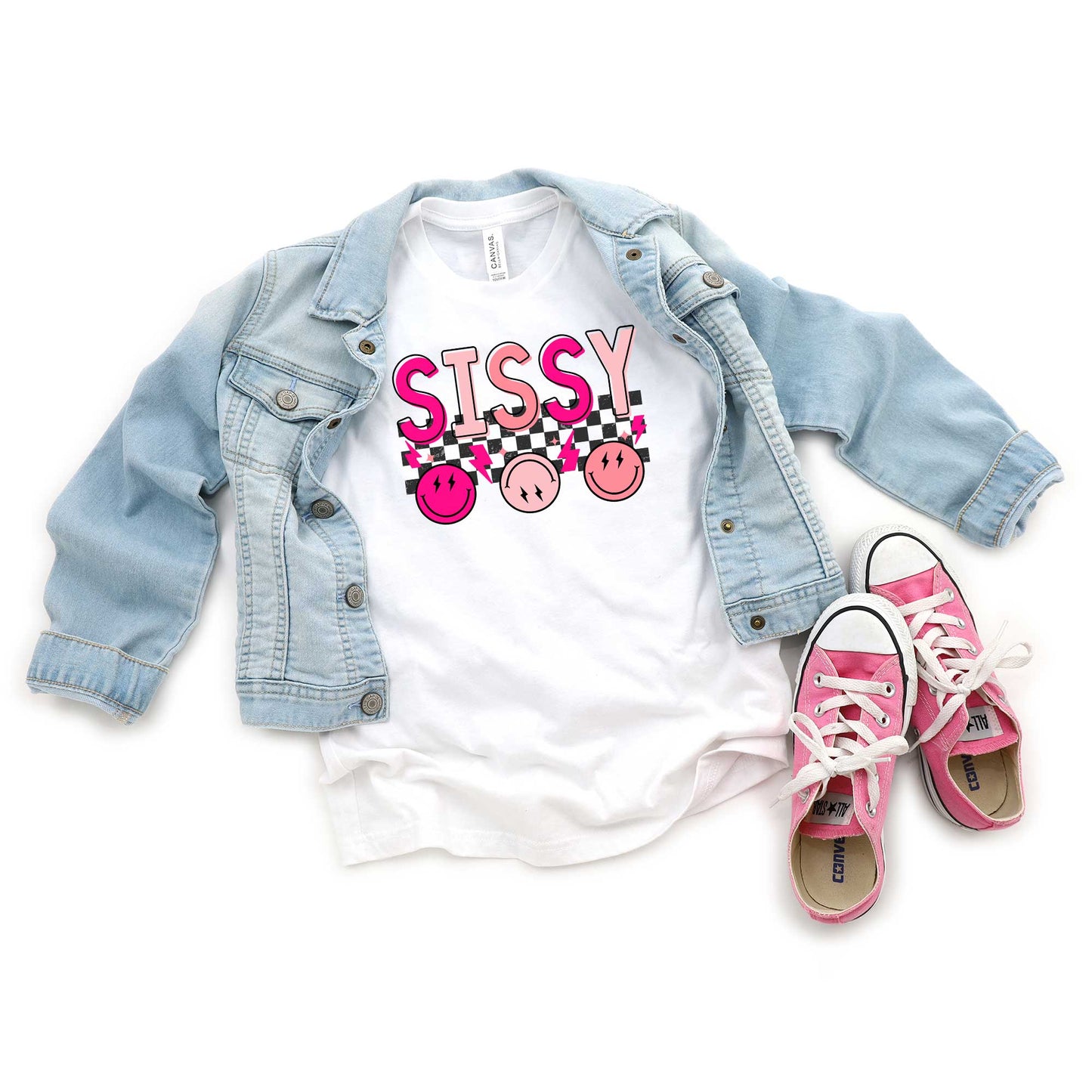 Sissy Checkered | Youth Graphic Short Sleeve Tee