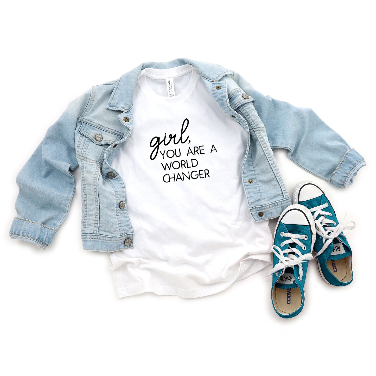 Girl World Changer | Youth Short Sleeve Crew Neck