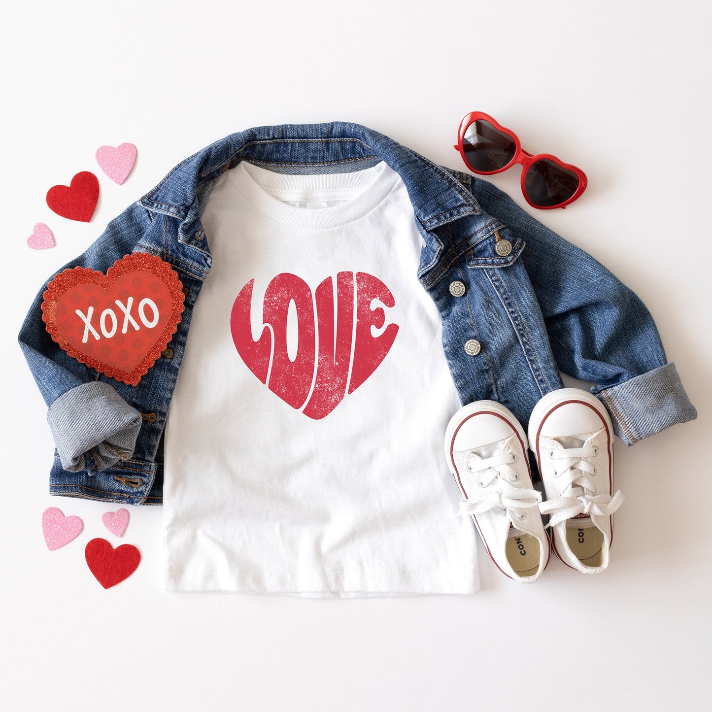 Love Heart | Toddler Short Sleeve Crew Neck