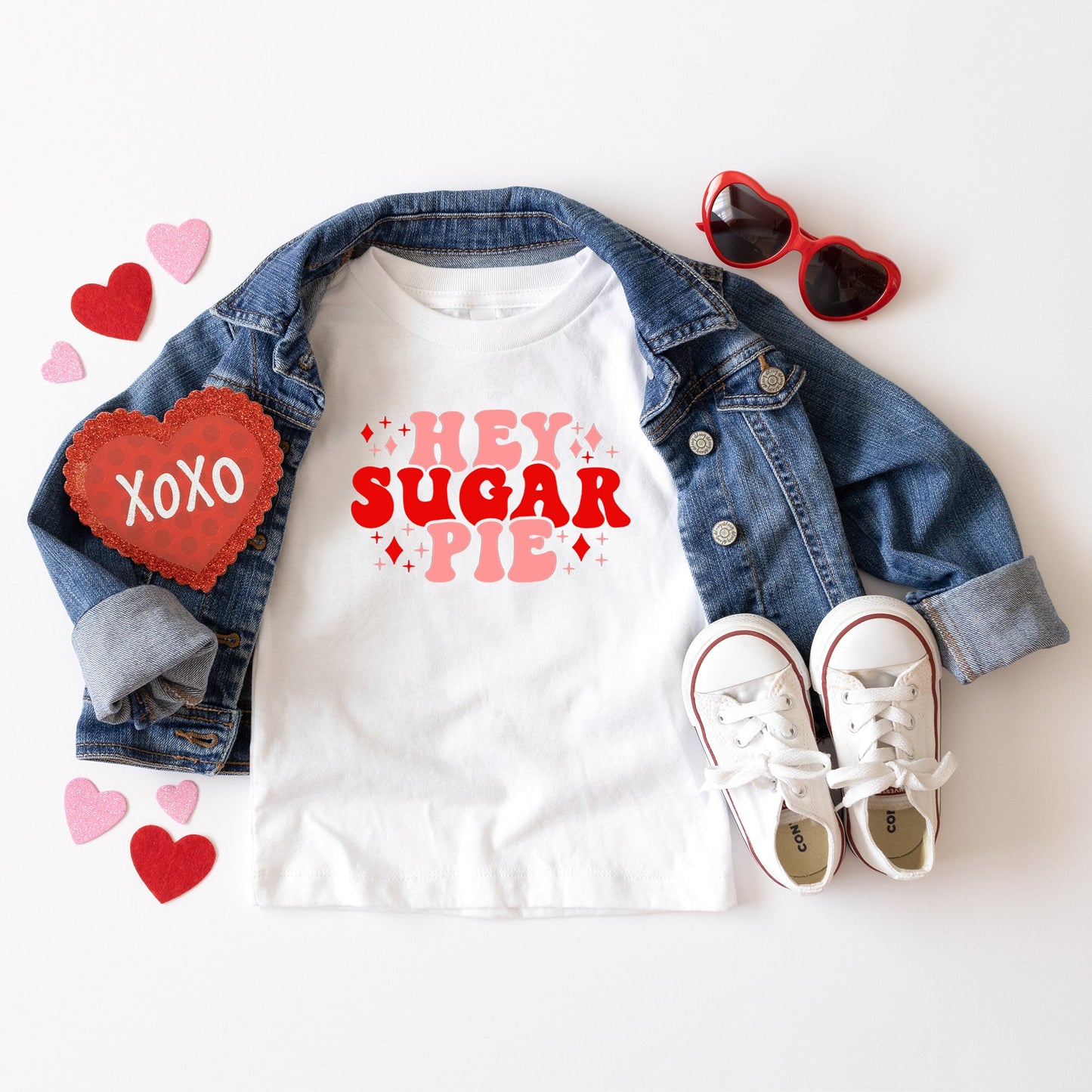 Hey Sugar Pie Stars | Youth Short Sleeve Crew Neck