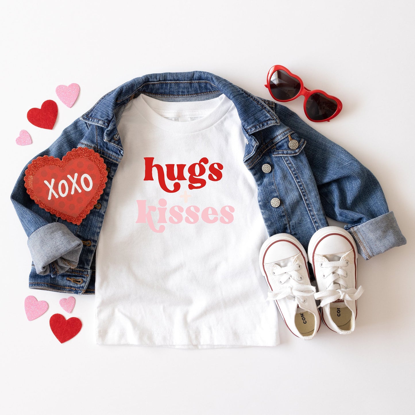 Hugs And Kisses | Youth Short Sleeve Crew Neck