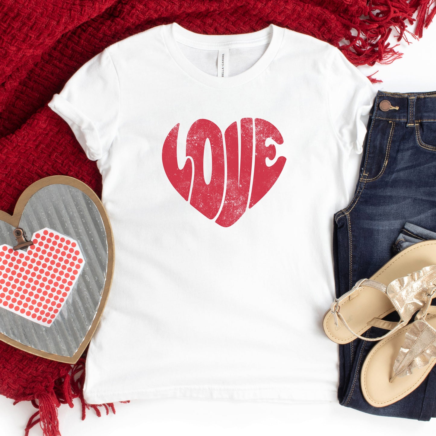 Love Heart | Youth Short Sleeve Crew Neck