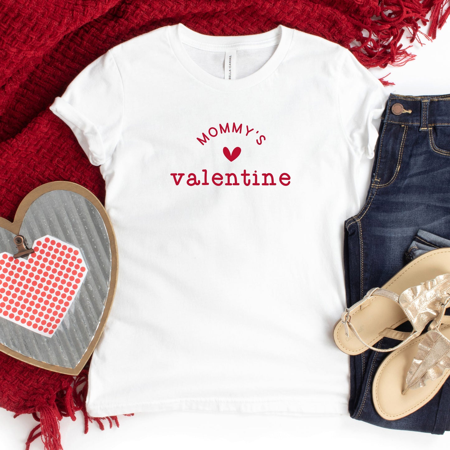 Mommy's Valentine | Youth Short Sleeve Crew Neck