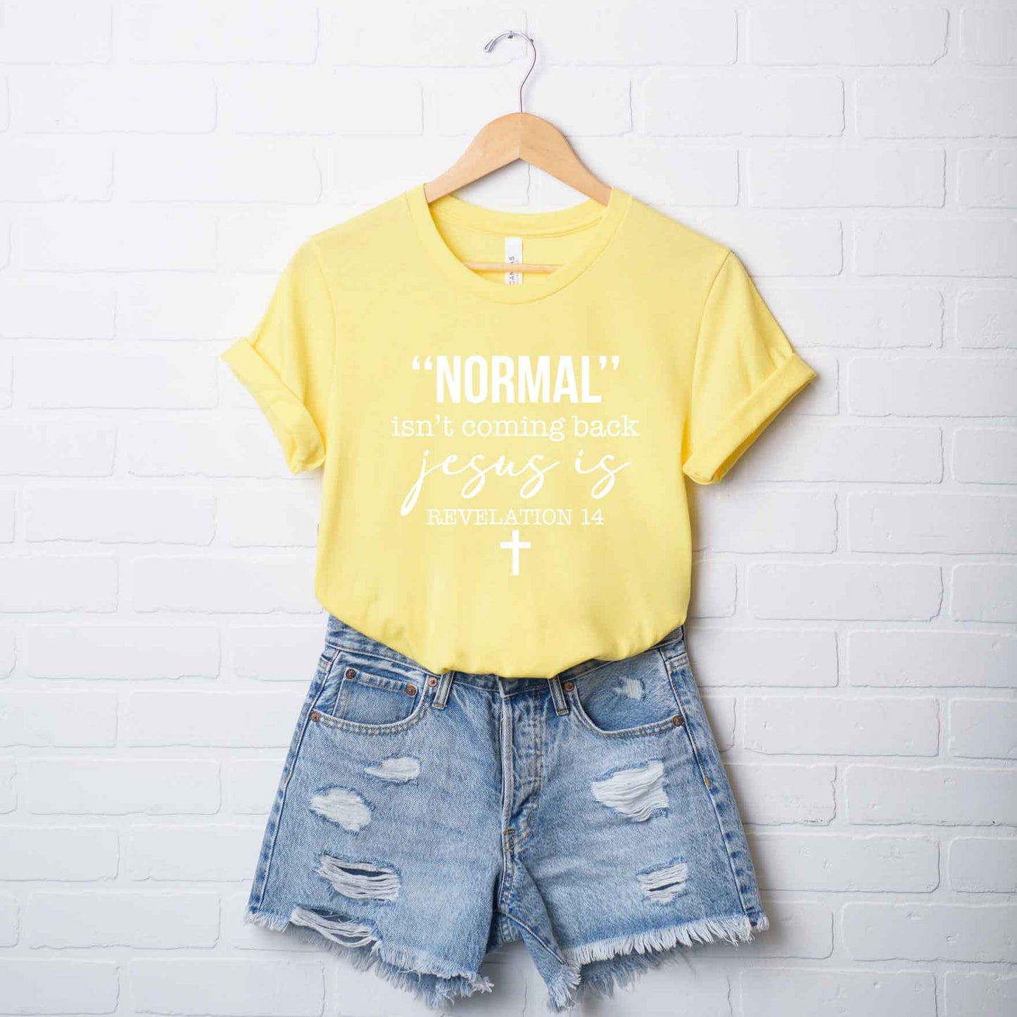 Normal Isn't Coming Back Jesus Is | Short Sleeve Crew Neck