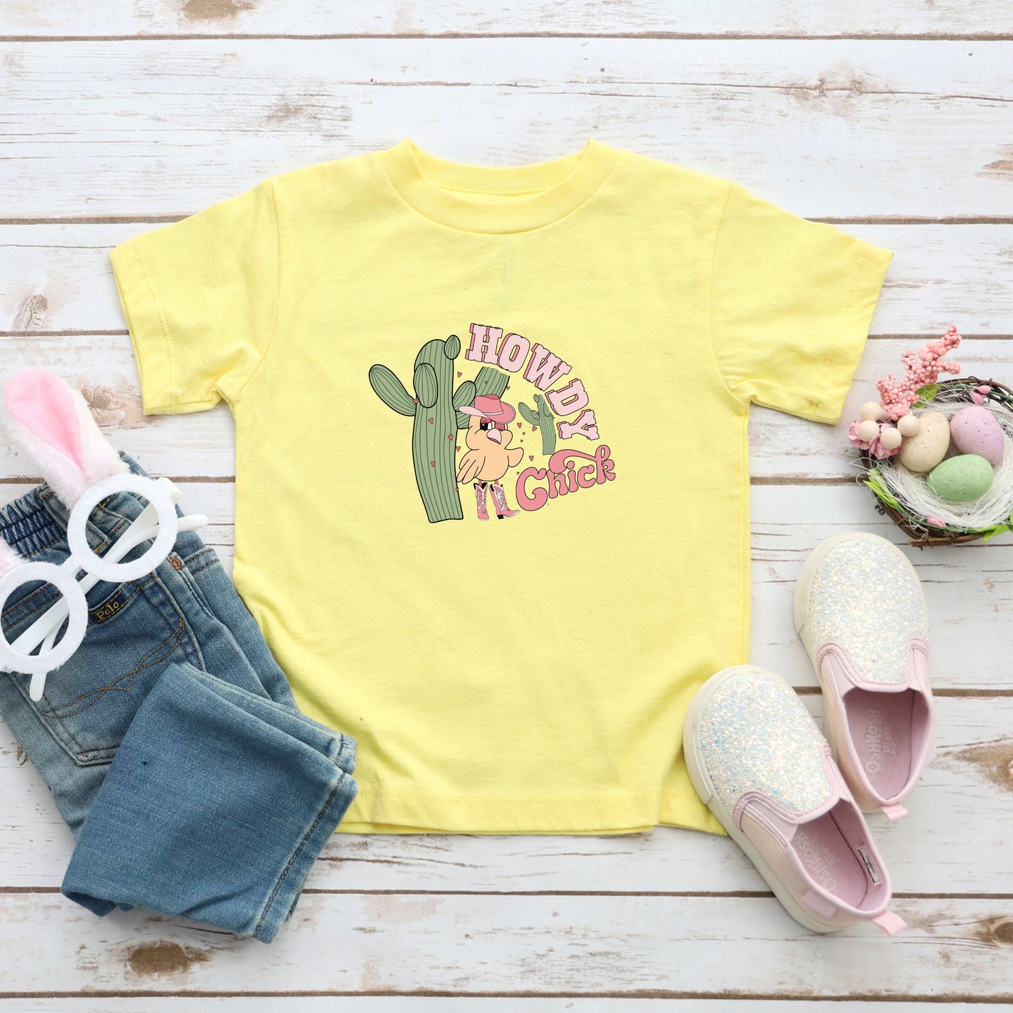 Howdy Chick | Toddler Short Sleeve Crew Neck
