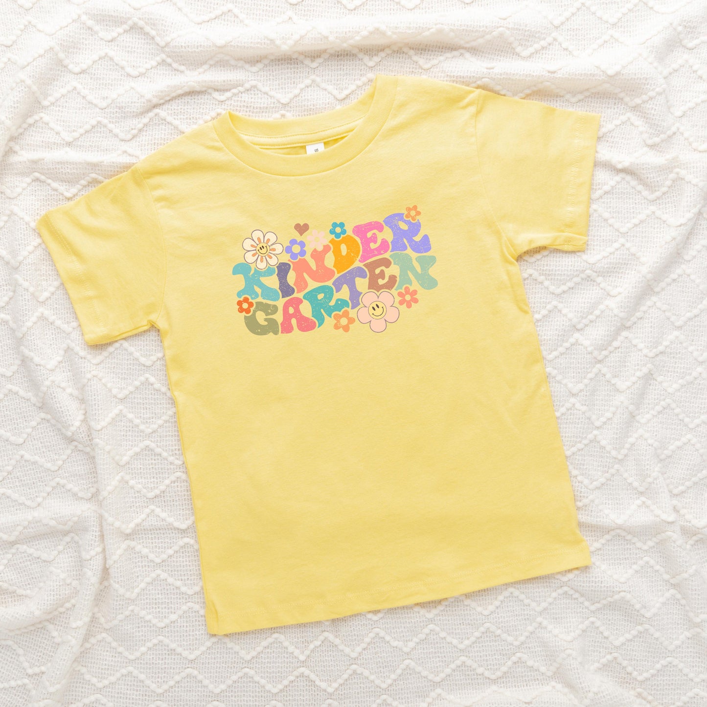 Kindergarten Flowers | Toddler Graphic Short Sleeve Tee