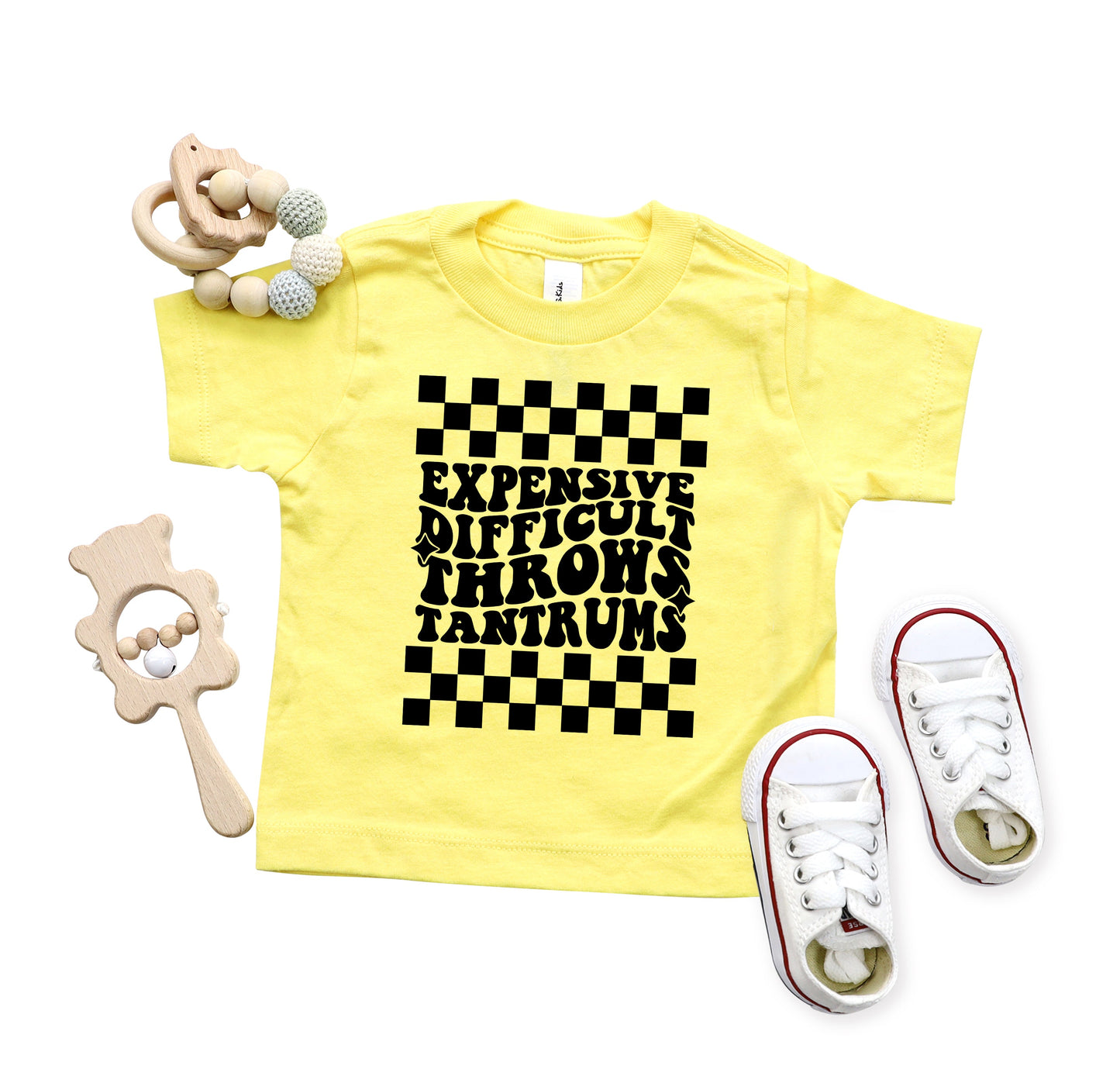 Expensive Difficult Tantrums | Toddler Short Sleeve Crew Neck