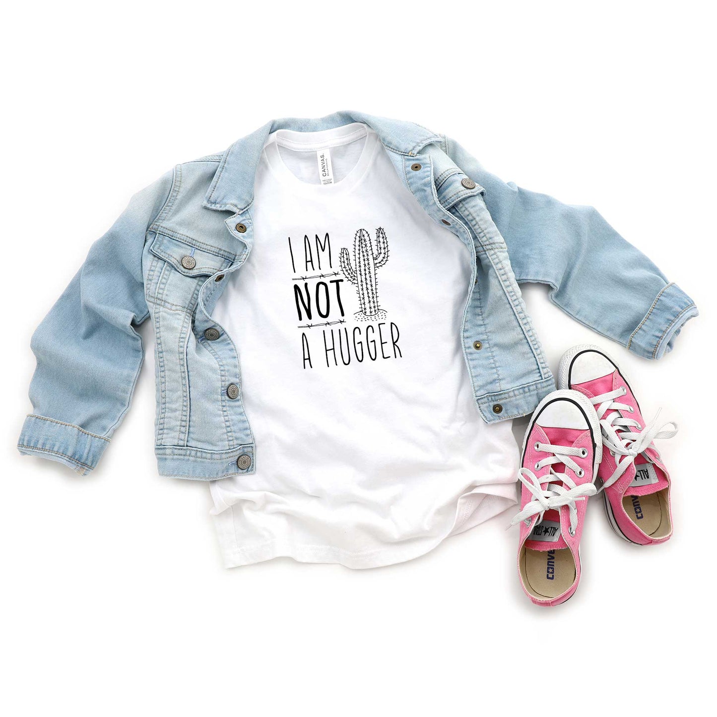 I'm Not A Hugger | Youth Short Sleeve Crew Neck