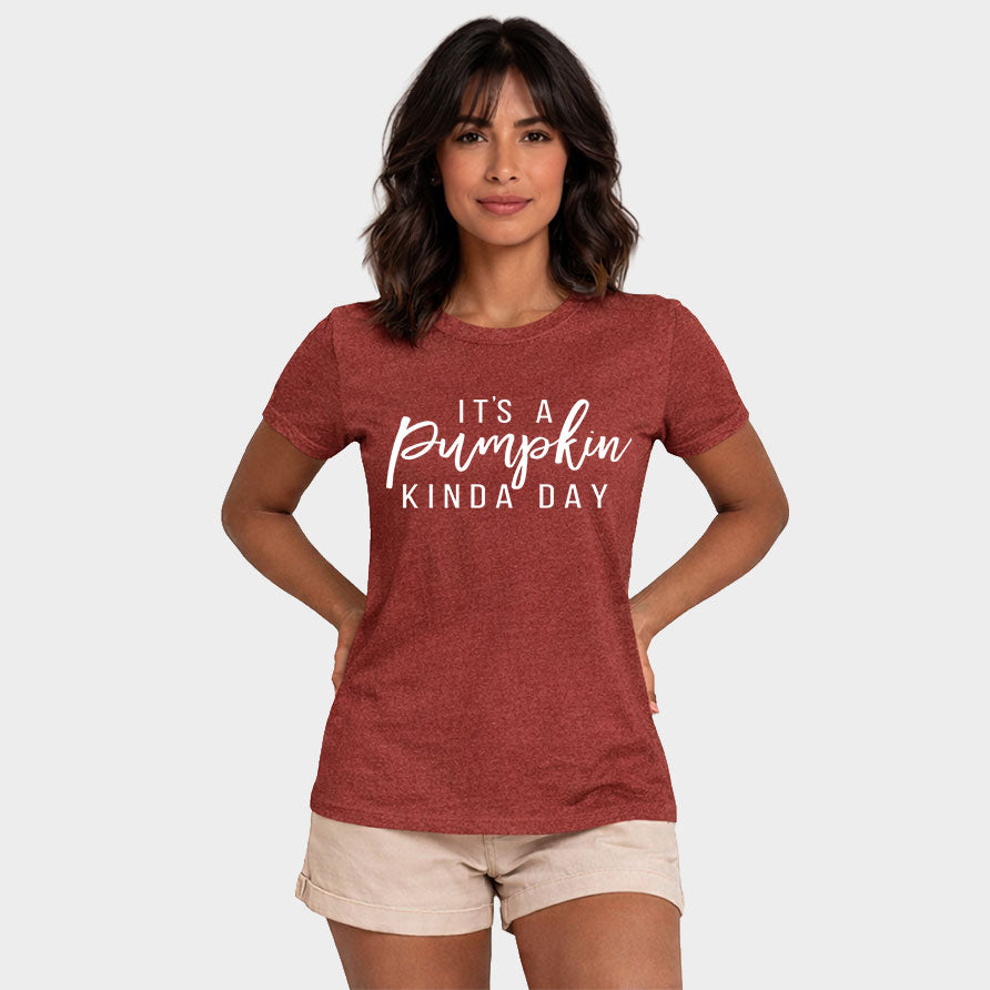 It's A Pumpkin Kinda Day | Short Sleeve Graphic Tee