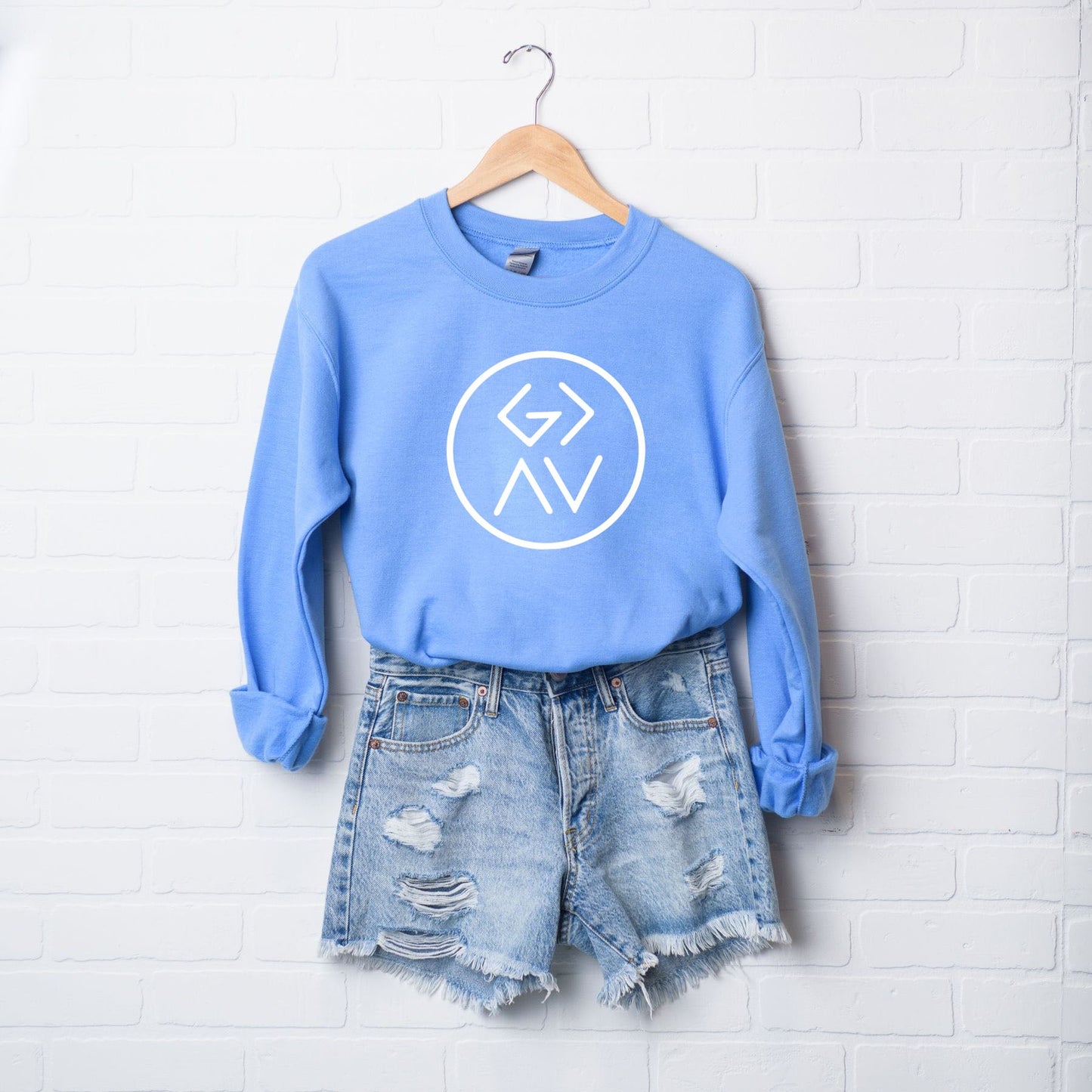God Is Greater Circle Letters | Sweatshirt