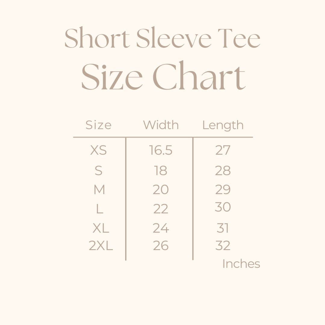 Coquette Bow Chart| Short Sleeve Graphic Tee