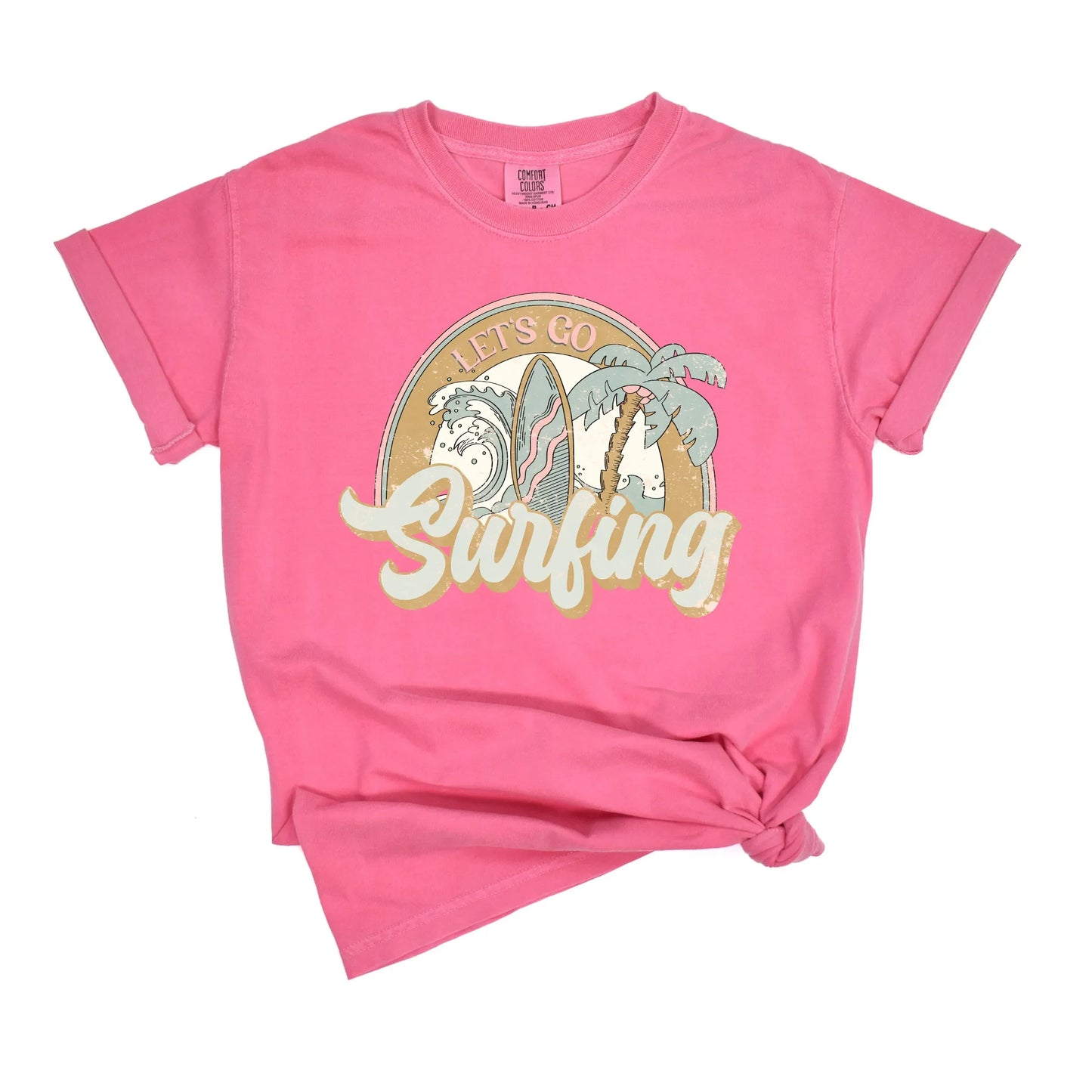 Let's Go Surfing | Garment Dyed Short Sleeve Tee