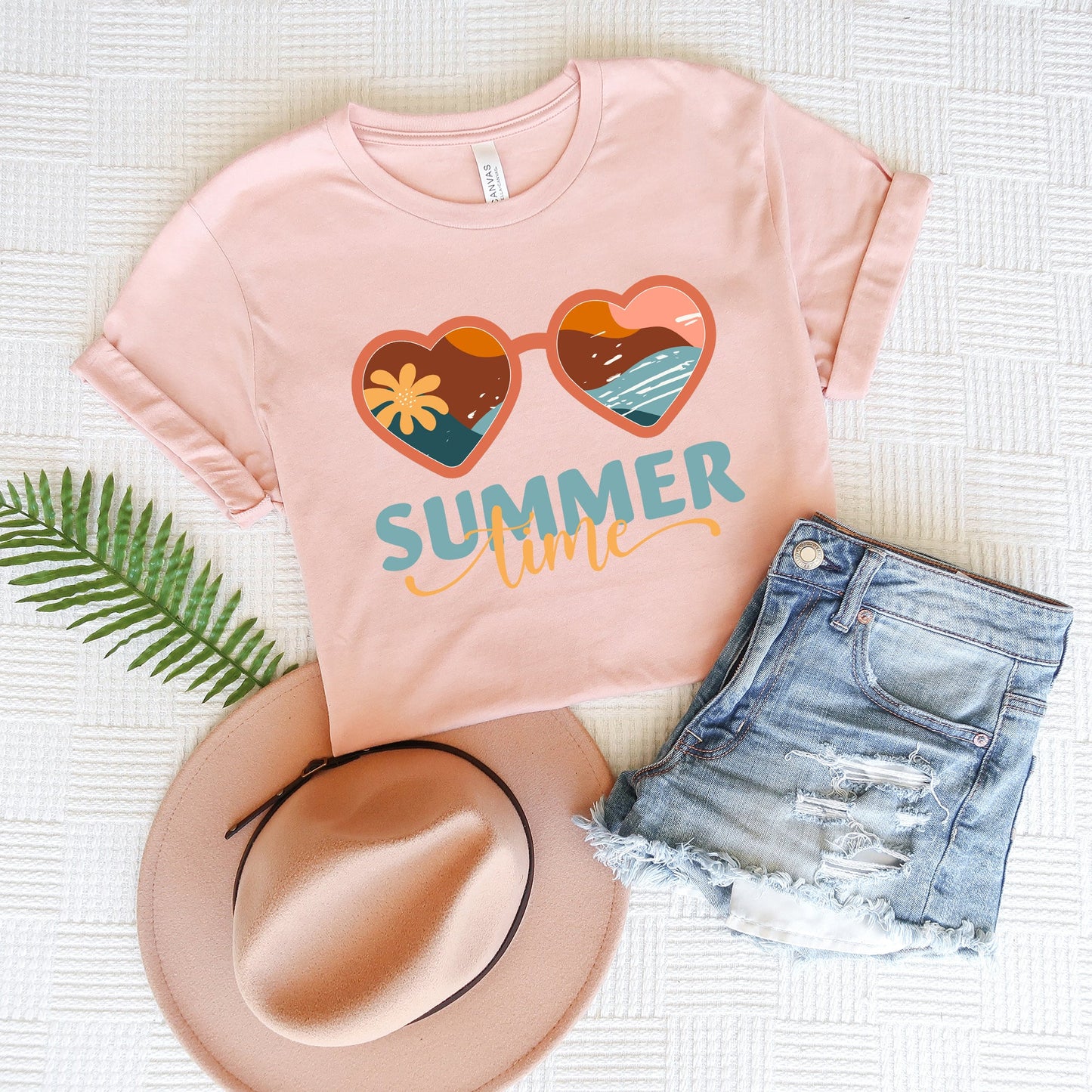 Boho Summer Time Sunglasses | Short Sleeve Graphic Tee