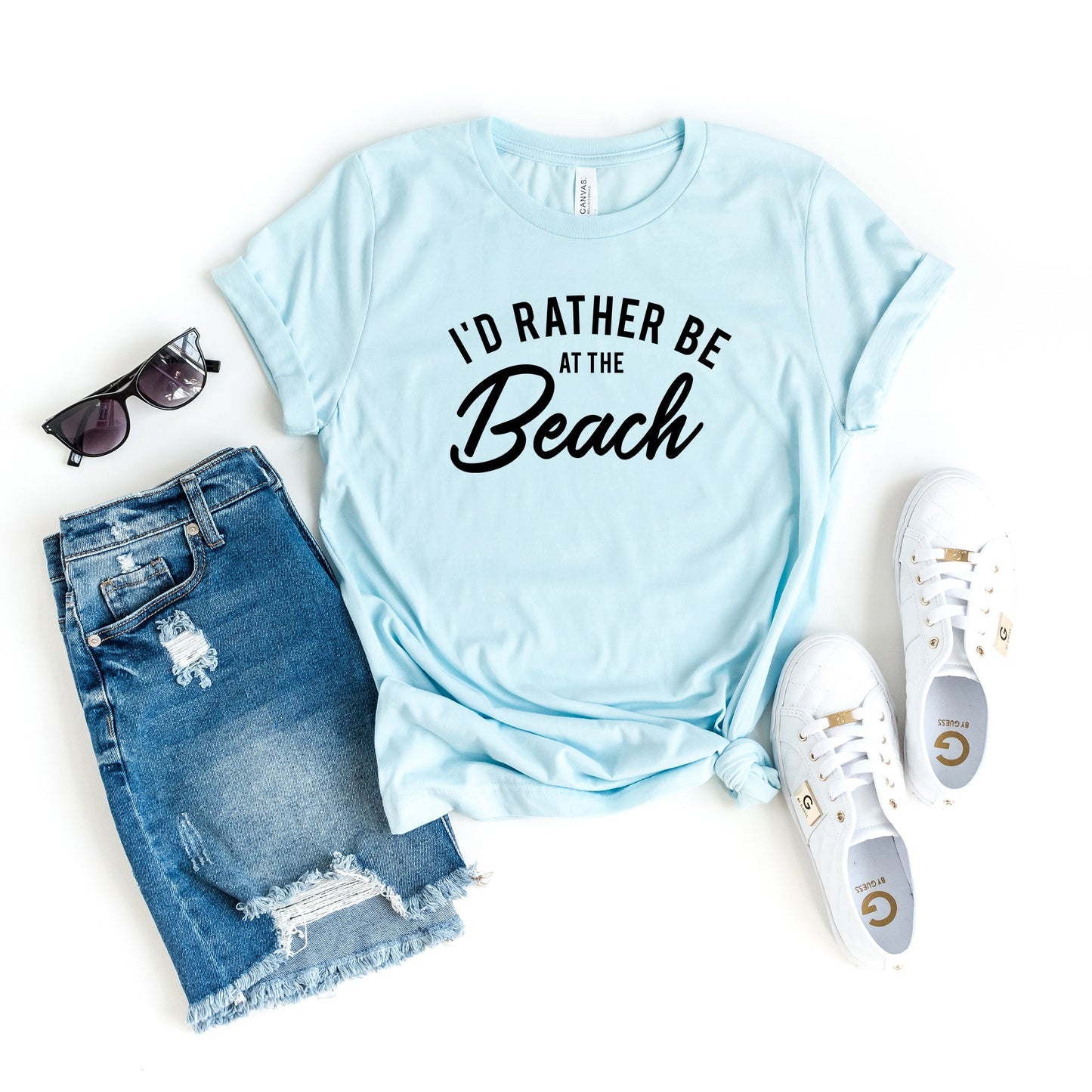 I'd Rather Be At The Beach | Short Sleeve Graphic Tee