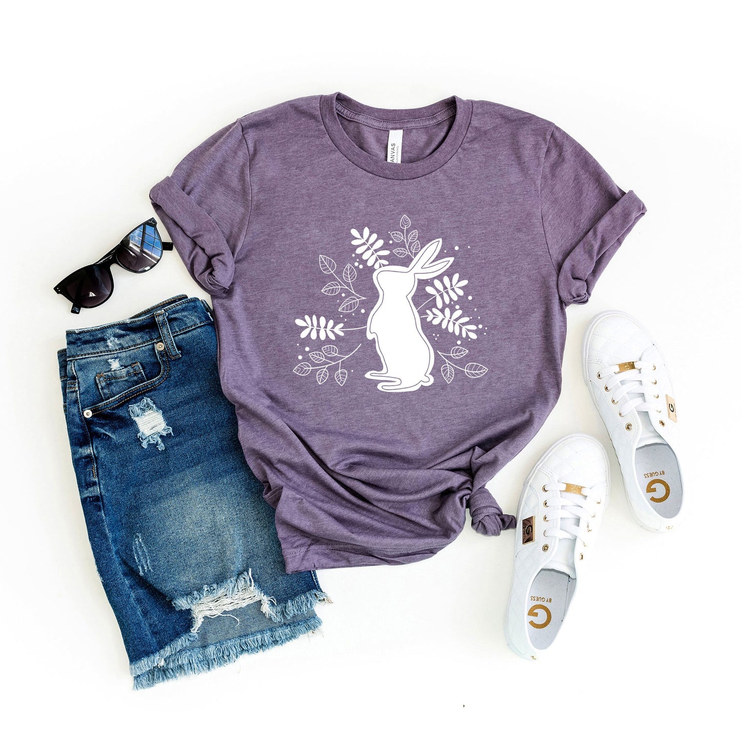 Floral Bunny | Short Sleeve Graphic Tee