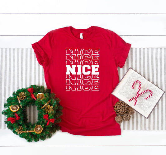 Nice Stacked | Short Sleeve Crew Neck
