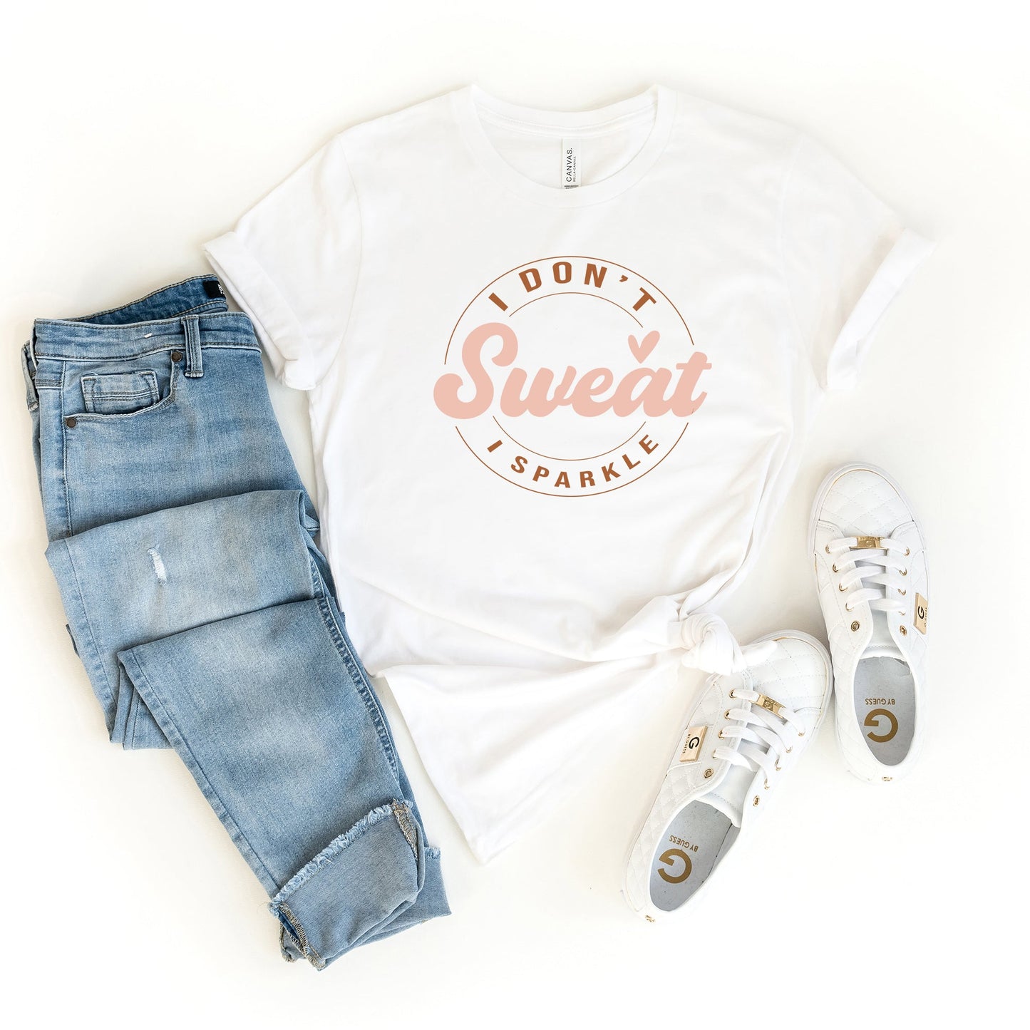 I Don't Sweat I Sparkle Circle | Short Sleeve Graphic Tee