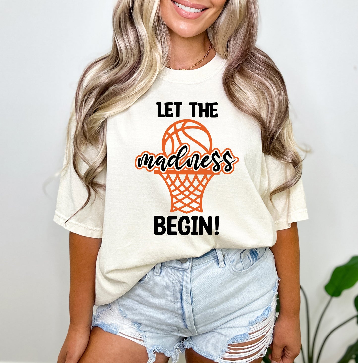 Basketball Madness Hoop | Garment Dyed Short Sleeve Tee