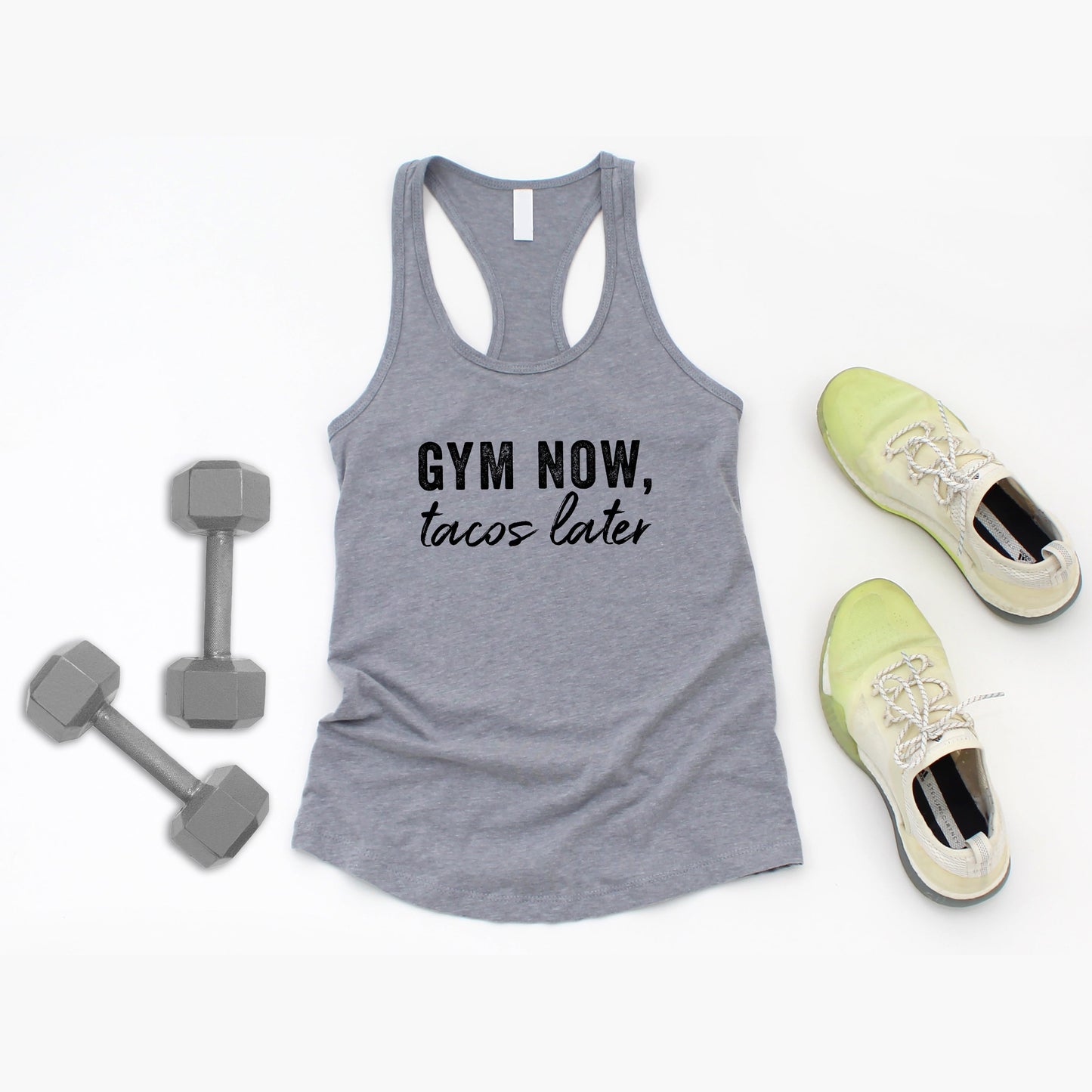 Gym Now Tacos Later | Racerback Tank