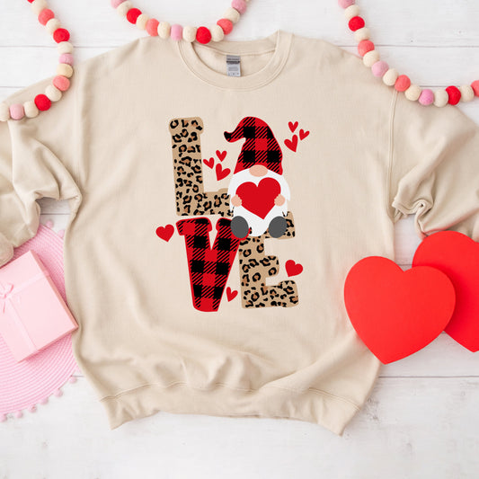 Leopard Gnome Love | Sweatshirt
