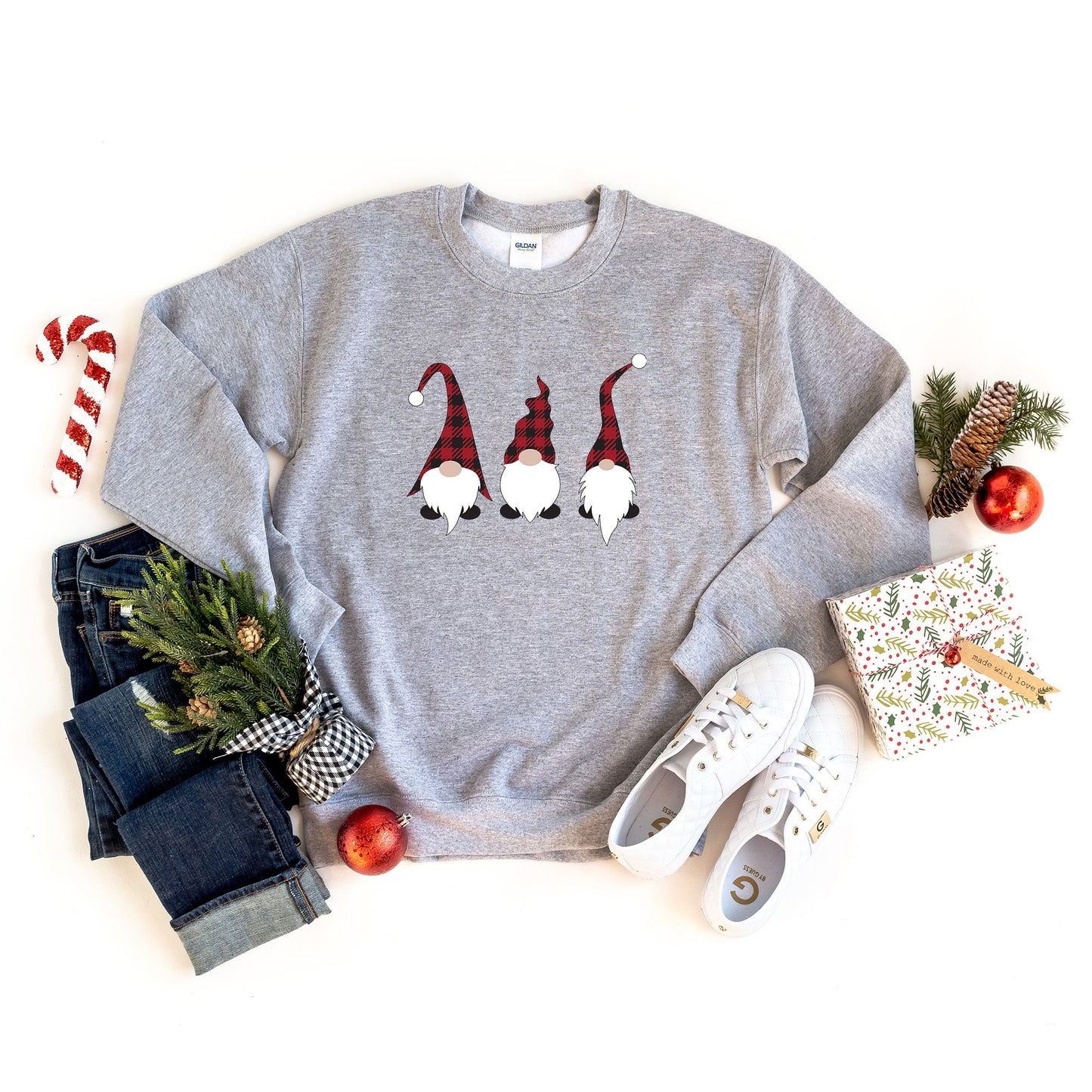 Buffalo Check Gnomes | Sweatshirt