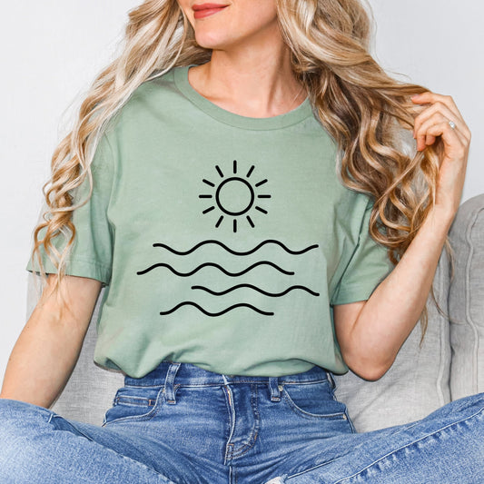 Sun Over Ocean | Short Sleeve Graphic Tee