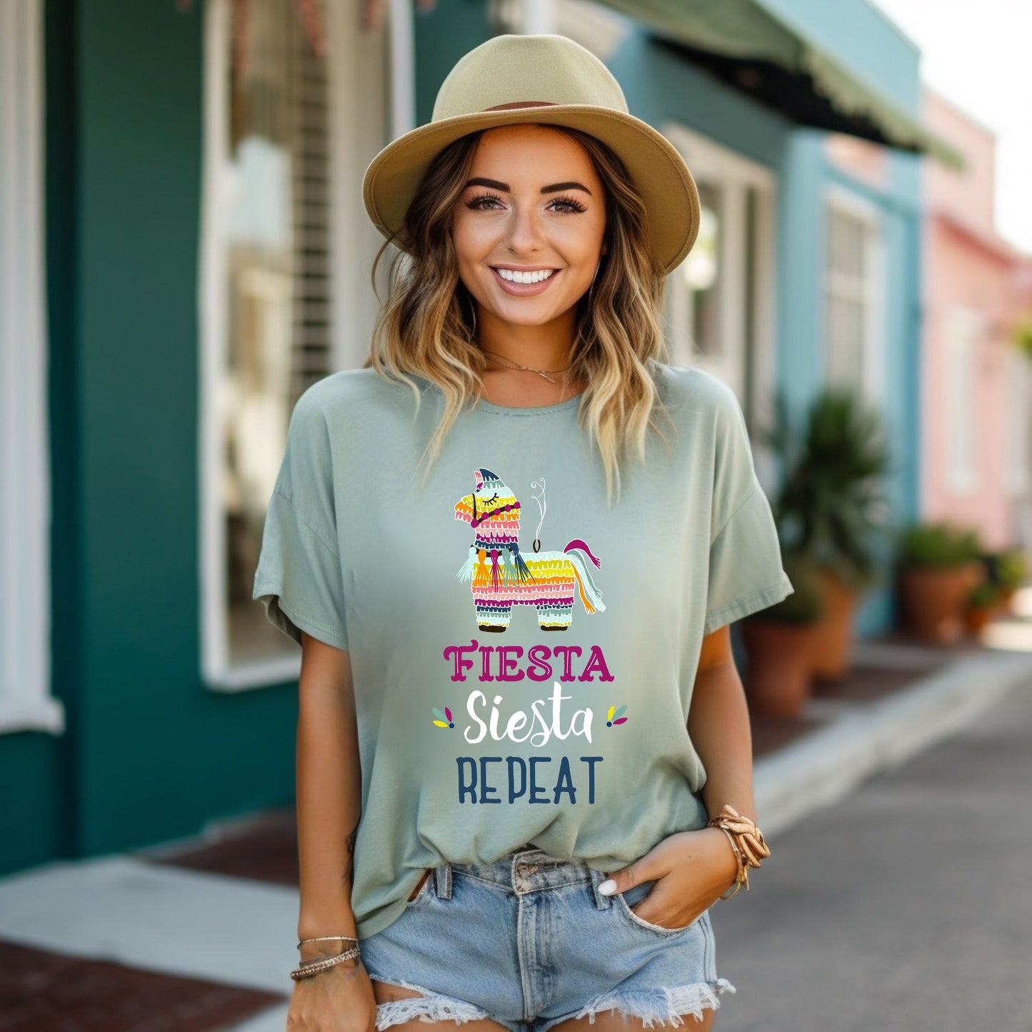 Fiesta Siesta Repeat | Short Sleeve Graphic Tee