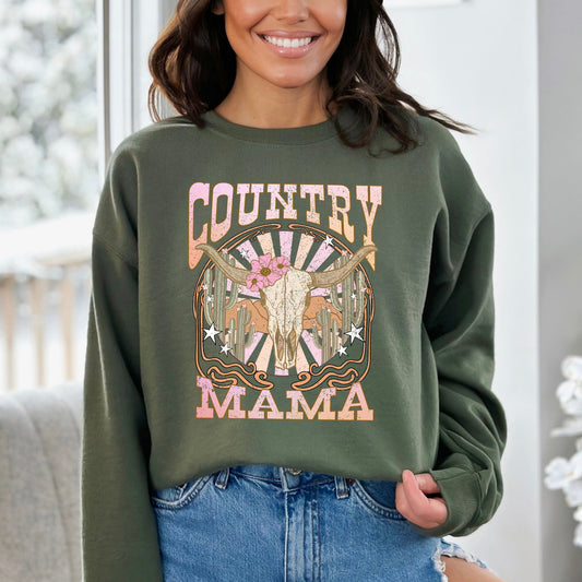 Country Mama Grunge | Sweatshirt