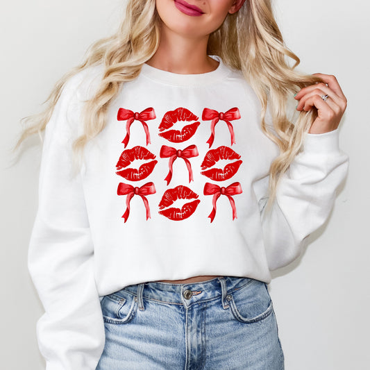 Lips Coquette Bow Chart | Sweatshirt