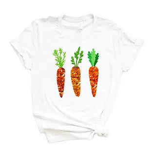Sequin Carrots | Short Sleeve Graphic Tee