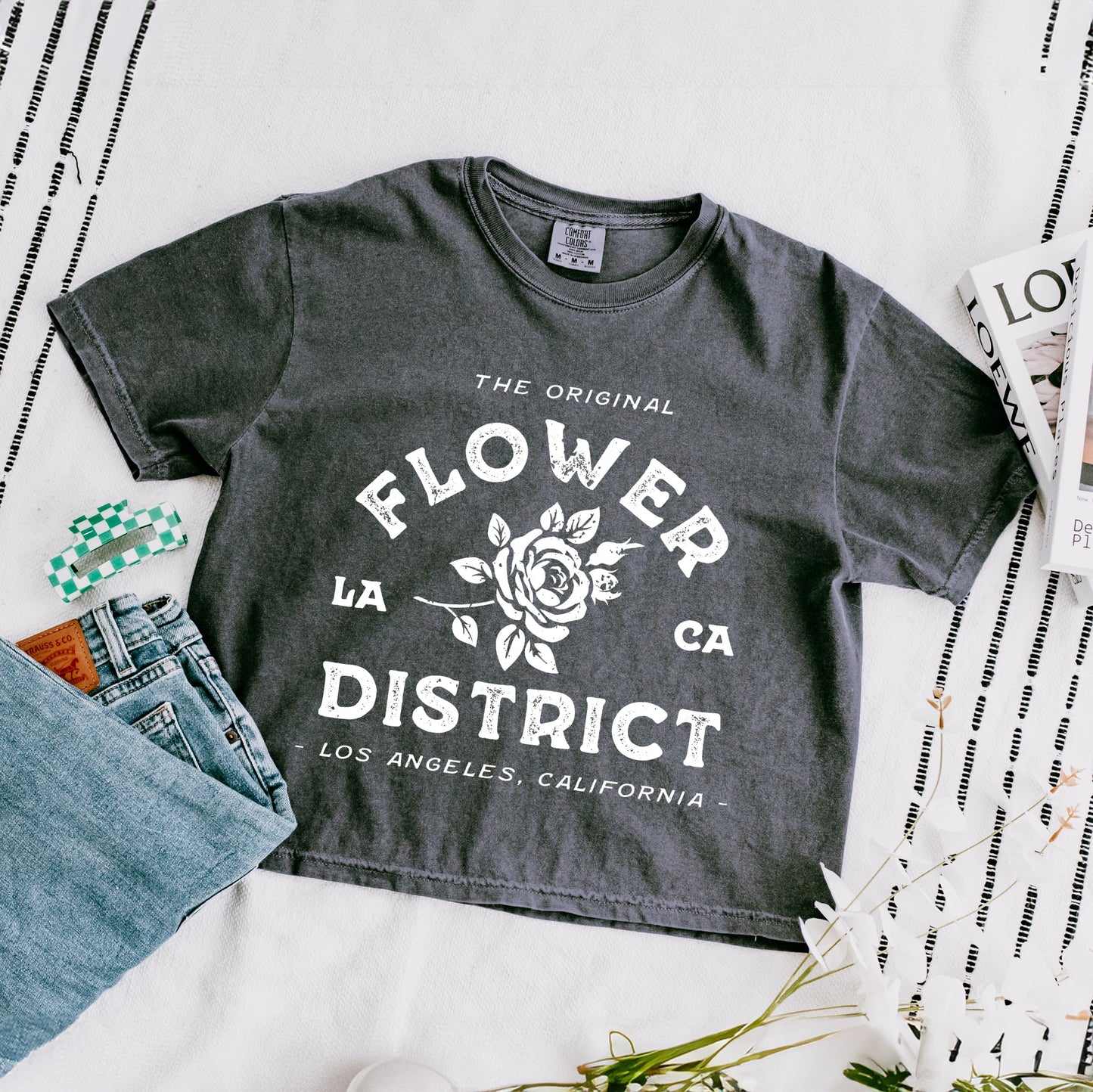 Flower District | Relaxed Fit Cropped Tee
