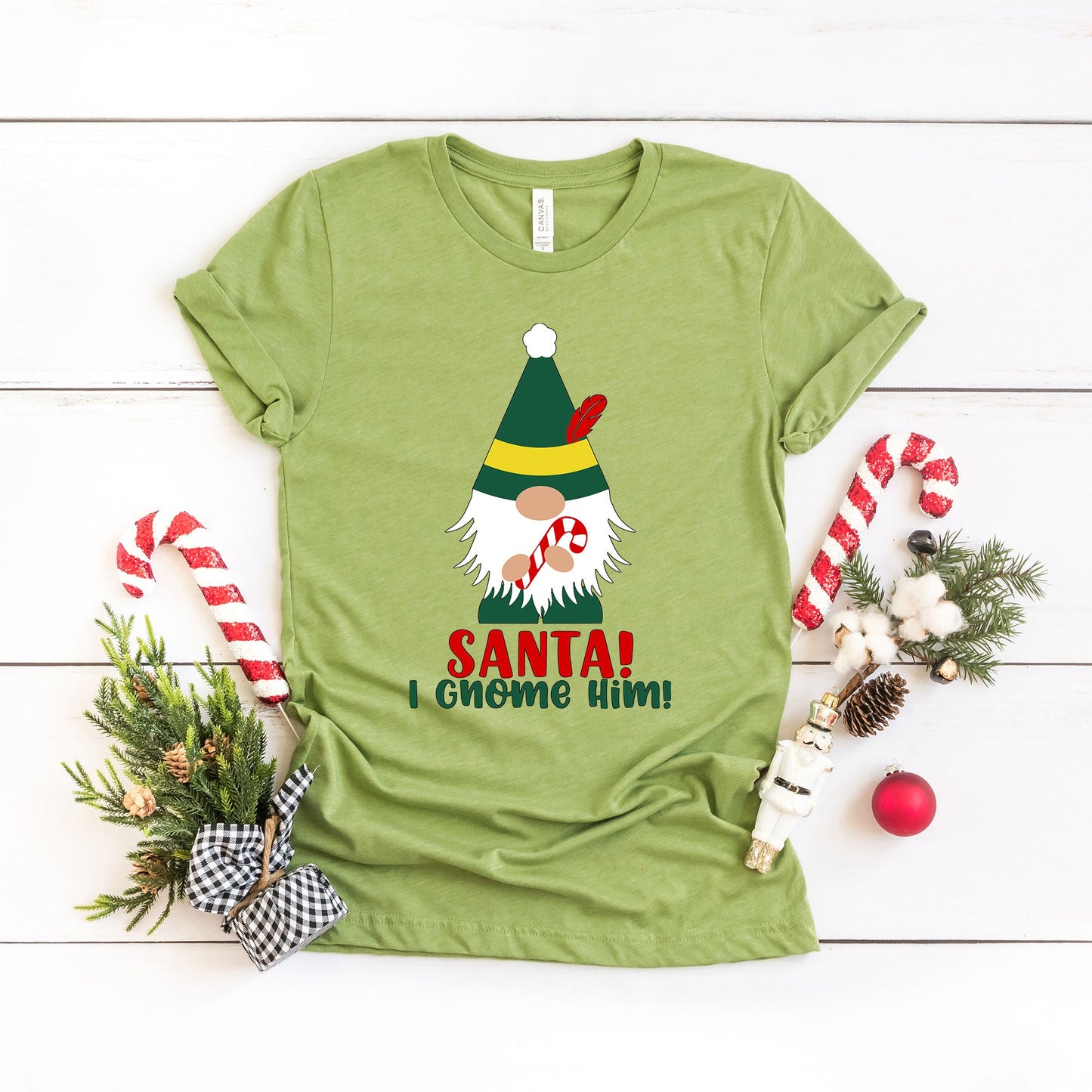 Santa I Gnome Him | Short Sleeve Crewneck