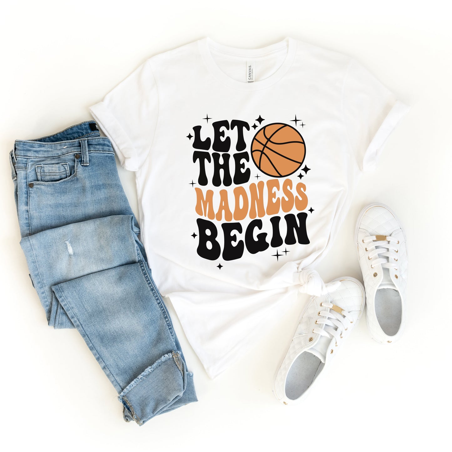 Madness Begin Basketball | Short Sleeve Graphic Tee