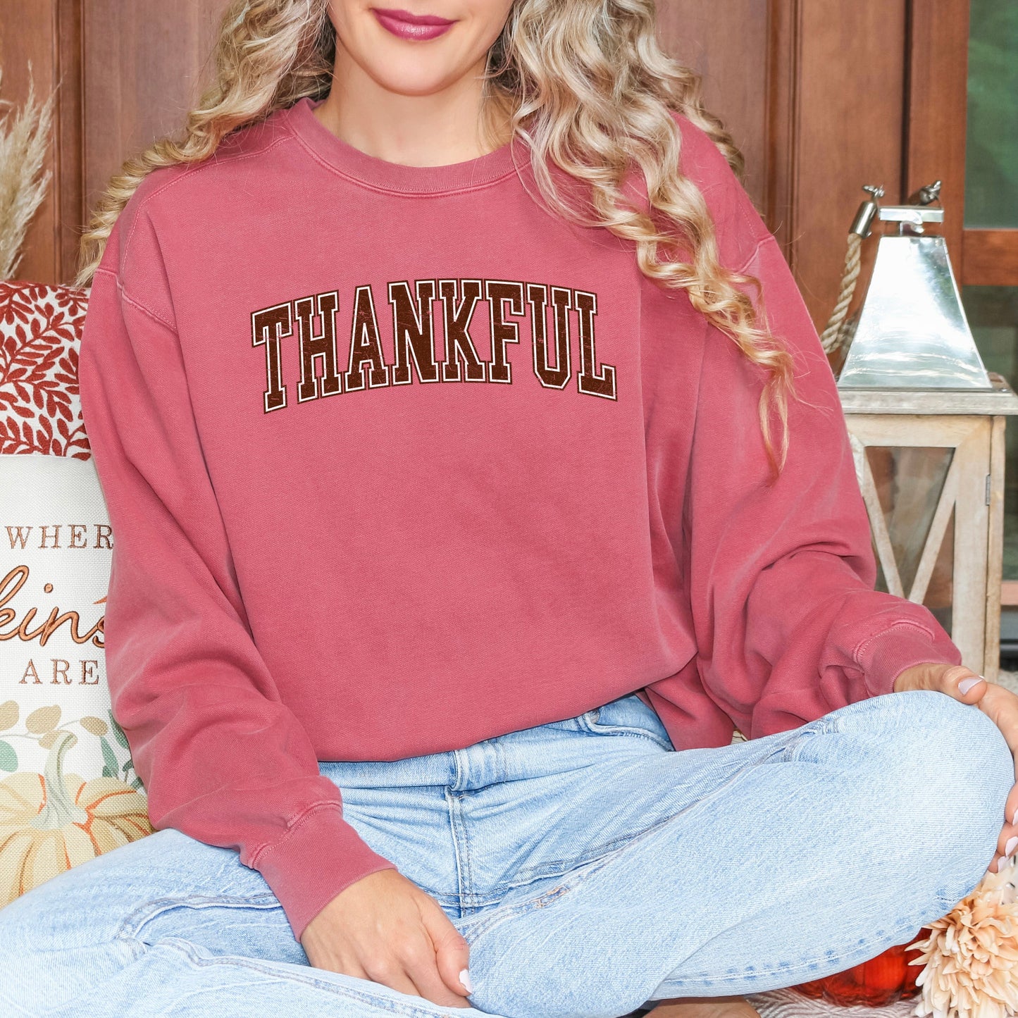 Thankful Grunge | Garment Dyed Sweatshirt