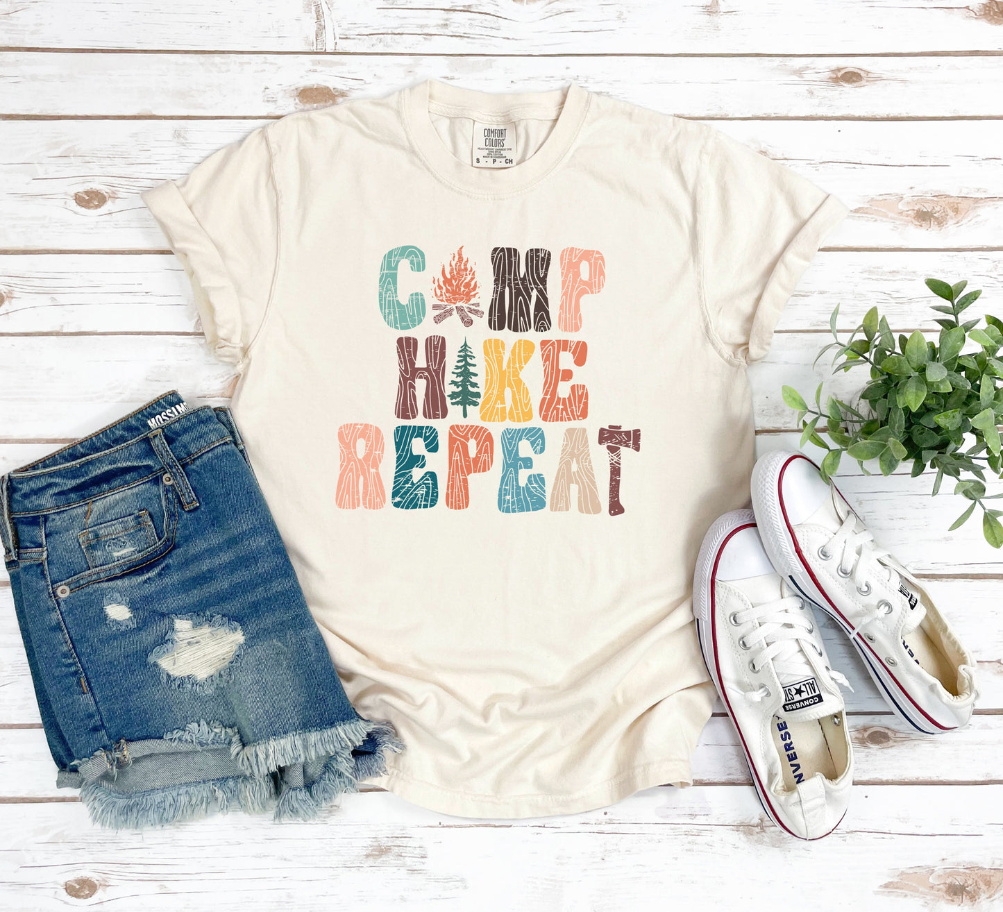 Camp Hike Repeat | Garment Dyed Short Sleeve Tee