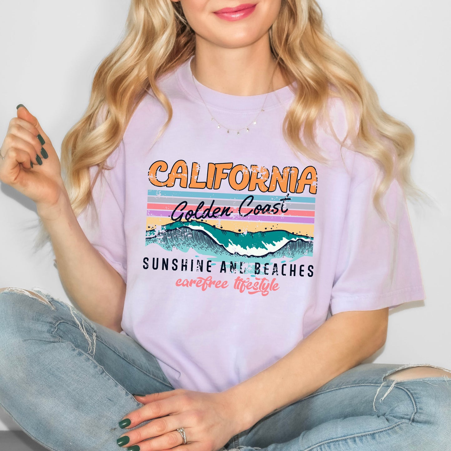 California Golden Coast | Garment Dyed Short Sleeve Tee