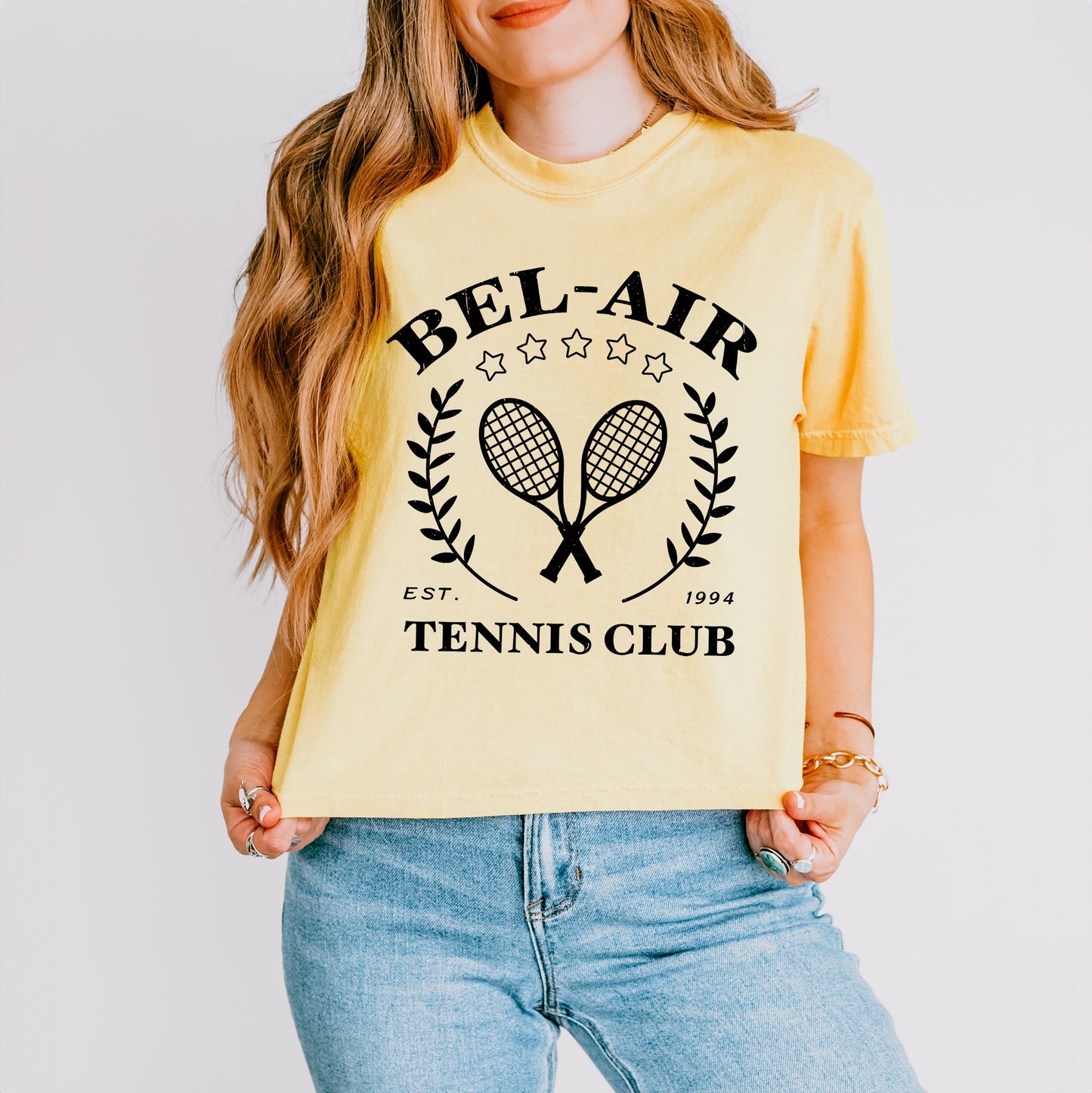 Bel Air Tennis Club | Relaxed Fit Cropped Tee