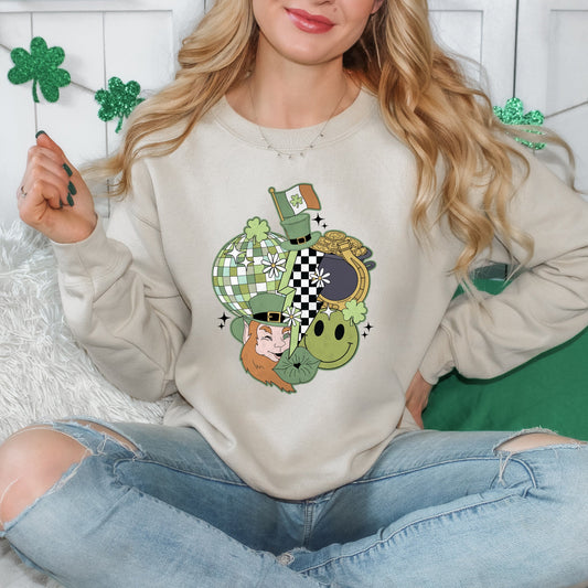 St. Patrick's Retro Collage| Sweatshirt