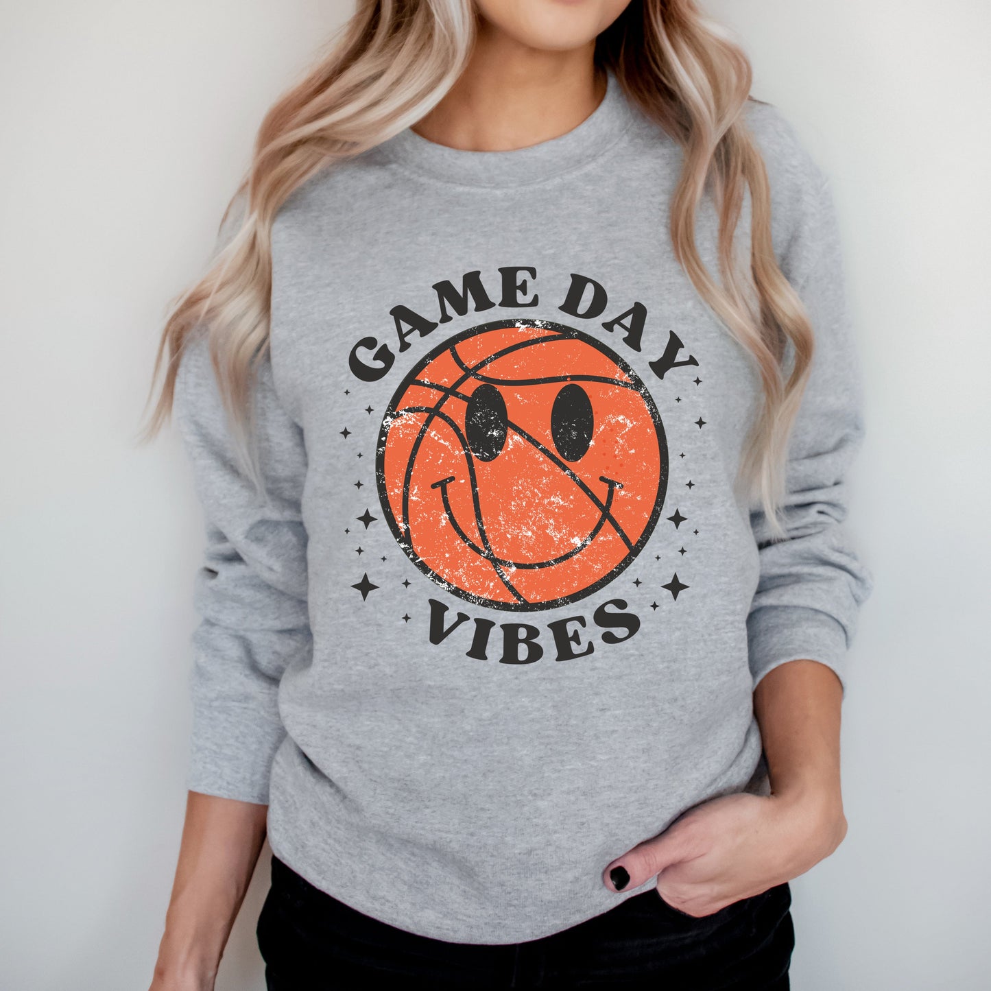 Game Day Vibes Basketball | Sweatshirt