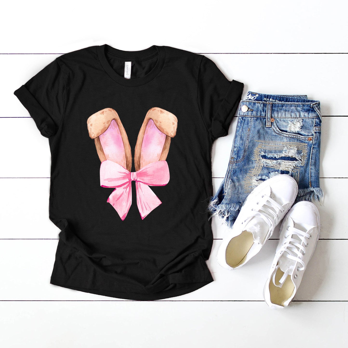 Coquette Bunny Ears | Short Sleeve Graphic Tee