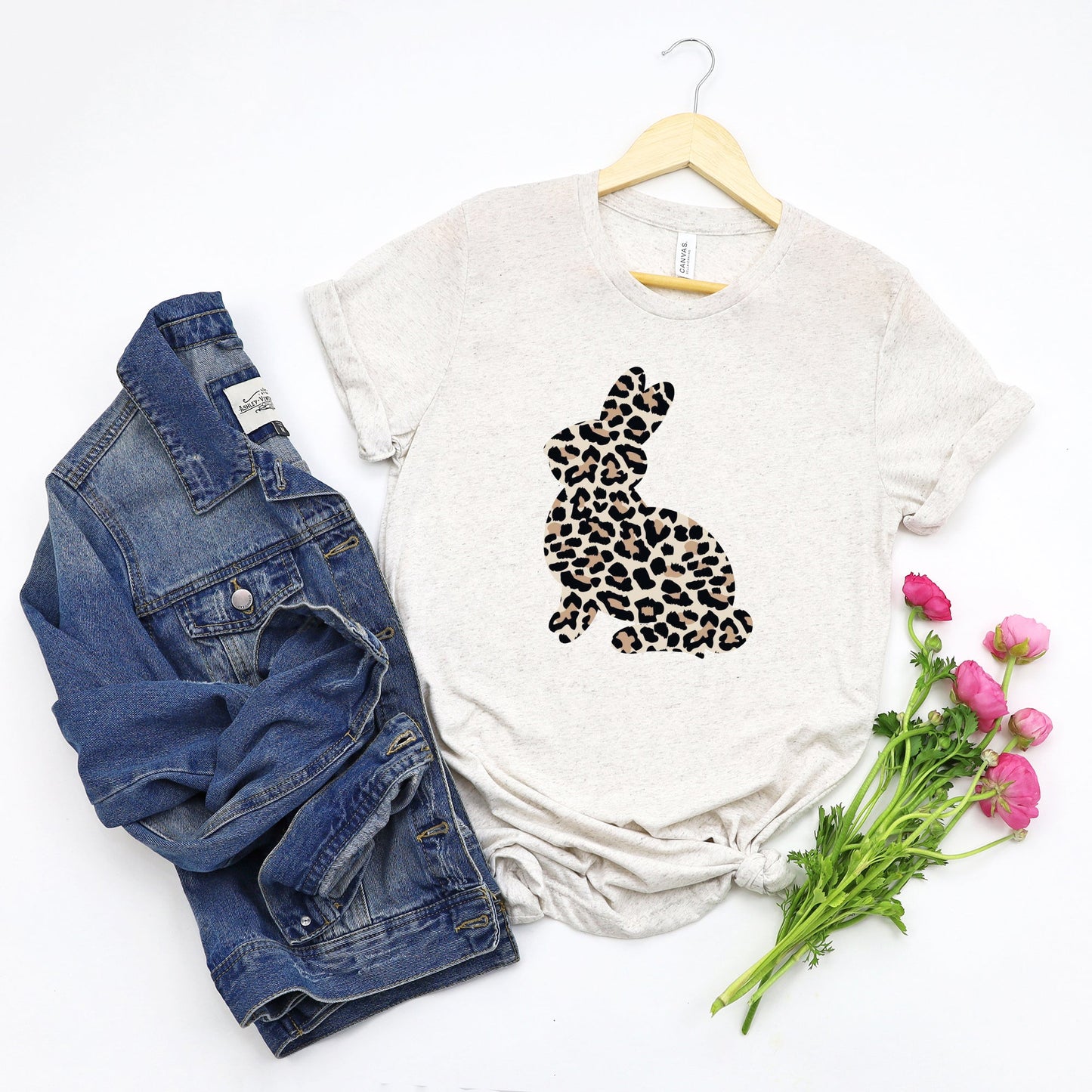 Leopard Bunny | Short Sleeve Graphic Tee