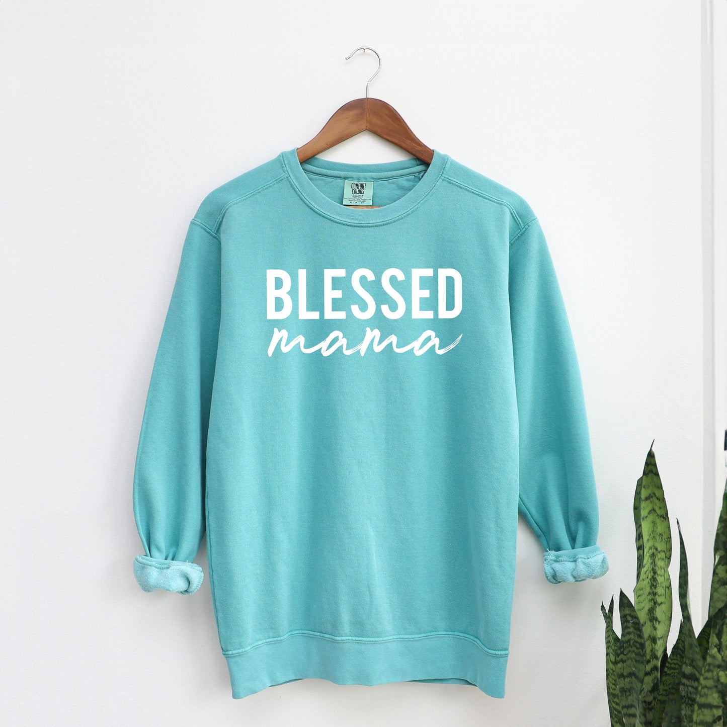 Blessed Mama | Garment Dyed Sweatshirt