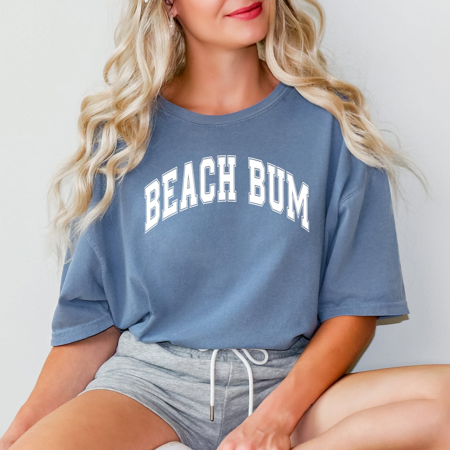 Varsity Beach Bum | Garment Dyed Short Sleeve Tee