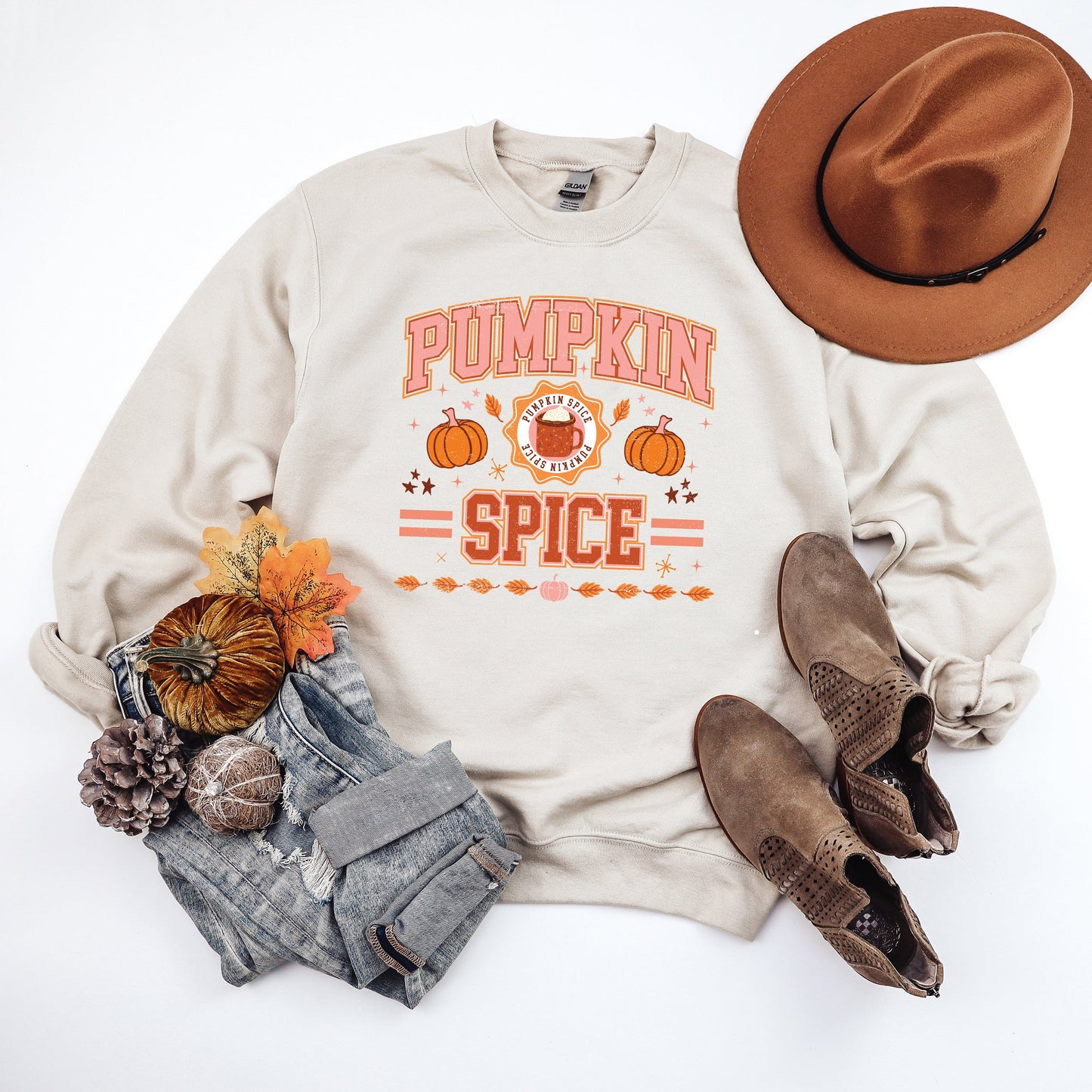 Pumpkin Spice Stripes | Sweatshirt