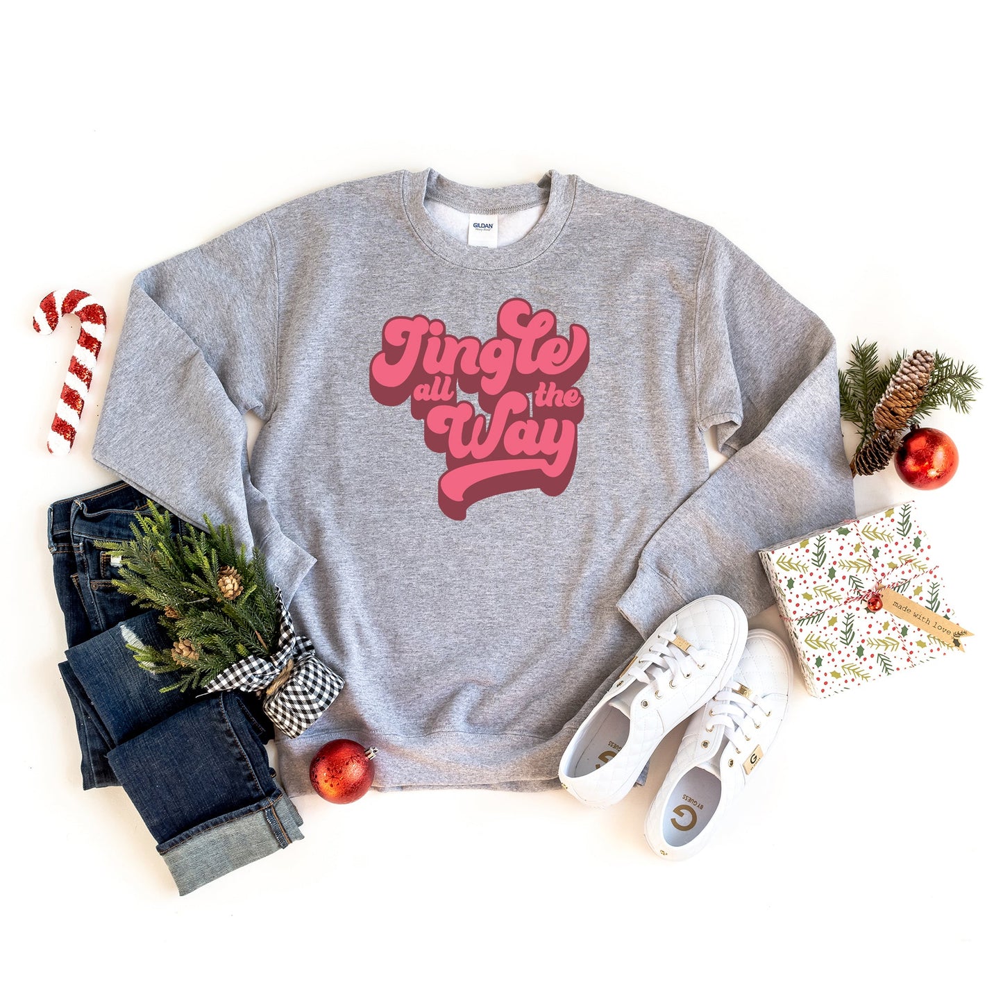 Retro Jingle All The Way | Sweatshirt