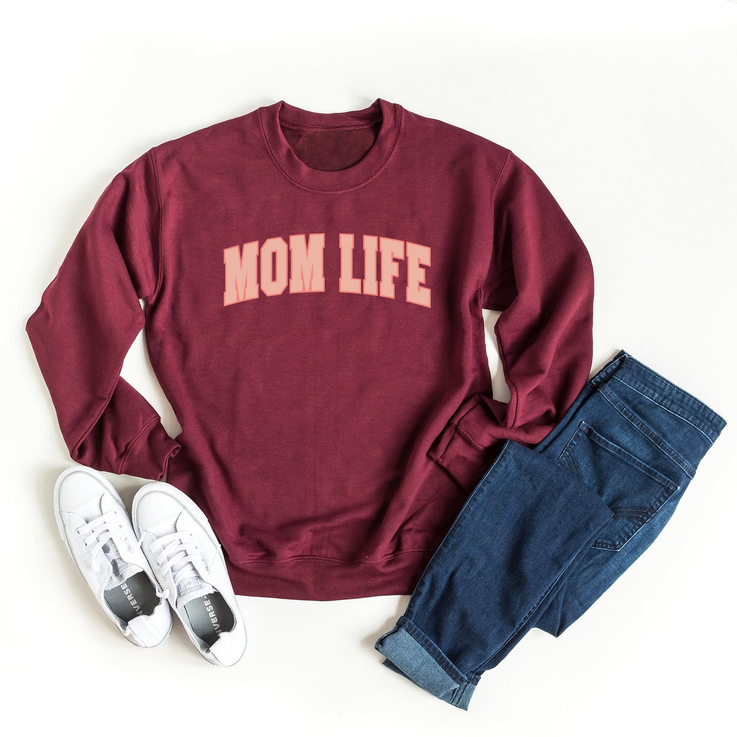 Curved Mom Life | Sweatshirt