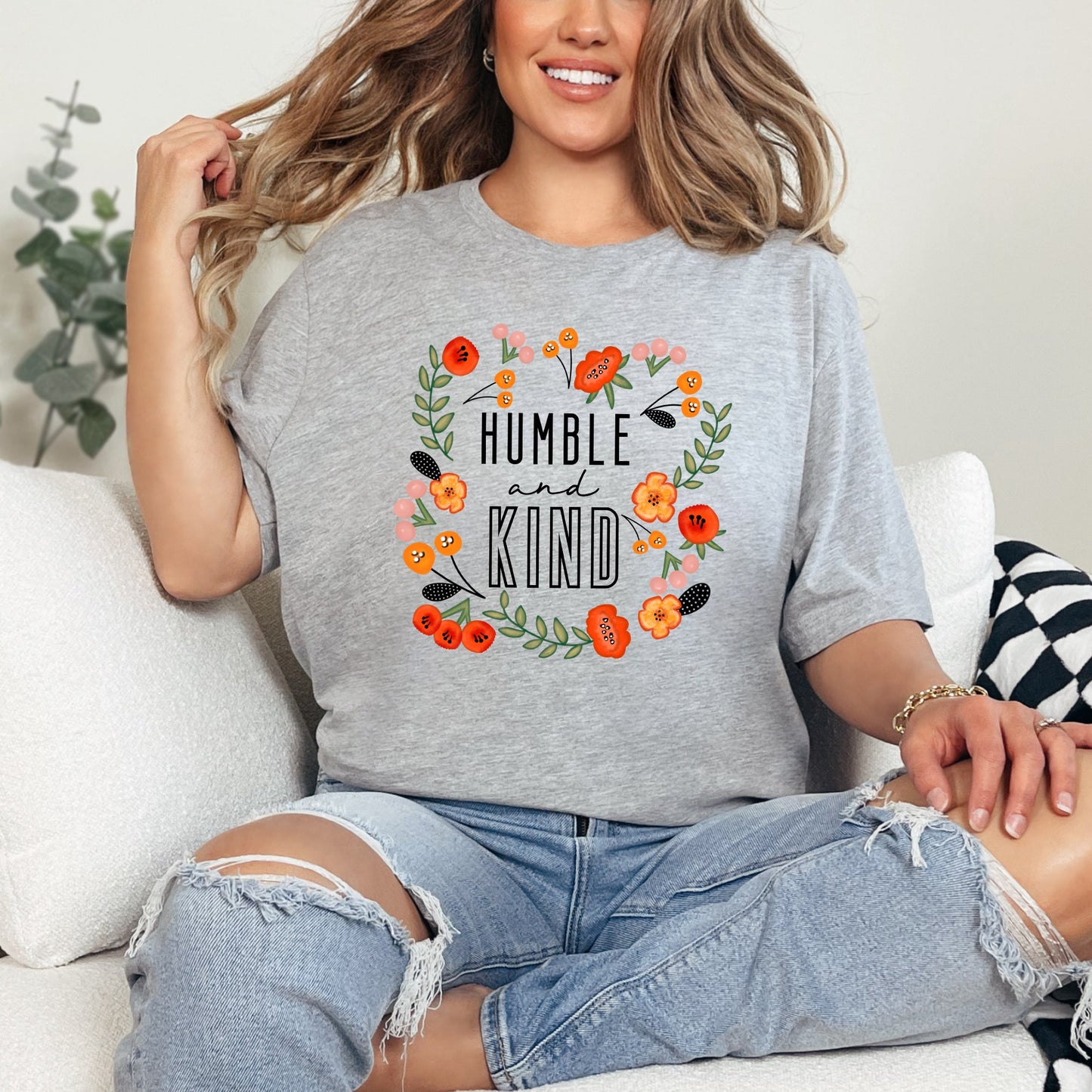 Humble And Kind Floral | Short Sleeve Graphic Tee