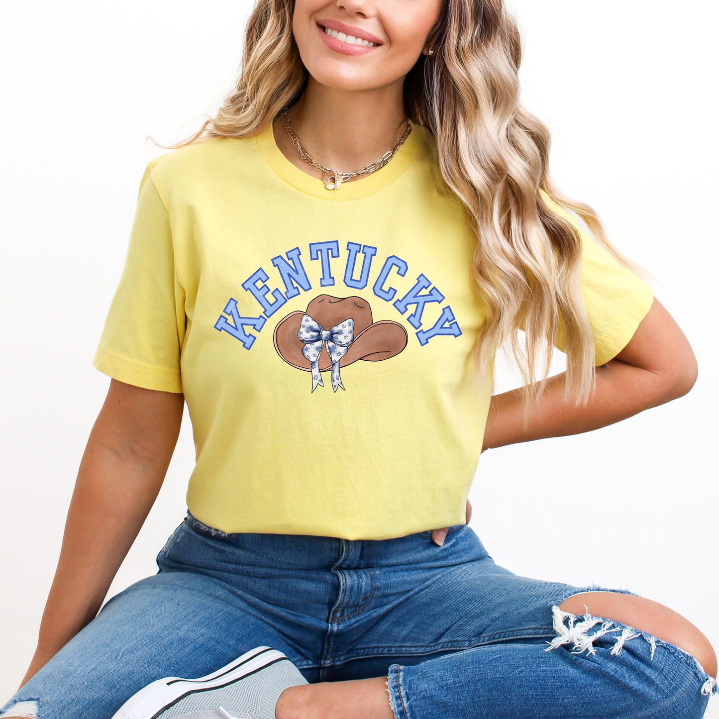 Kentucky Hat With Bow | Short Sleeve Crewneck