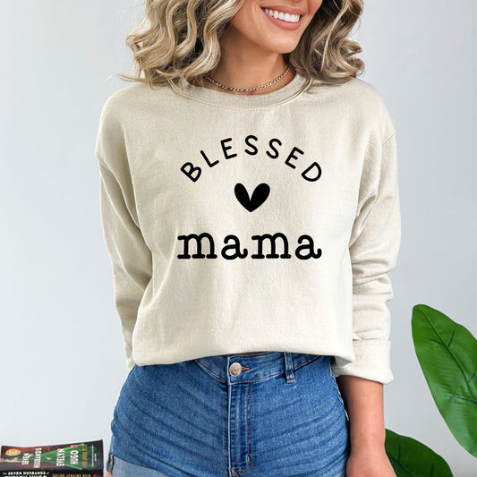 Blessed Mama Heart | Sweatshirt